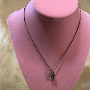 Elegant Silver rhinestone Pendant Necklace